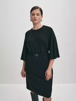 Платье со съемным поясом XL(50)
