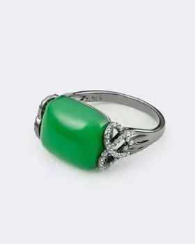 Princess Jade Кольцо в форме цилиндра, р. 18, цвет Без цвета