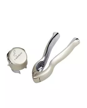RABBIT Набор для шампанского 2 пр: открывалка, крышка-пробка, р. Безразмера, цвет Без цвета