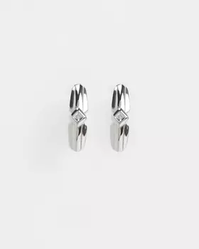 Серьги из серебра с бриллиантами