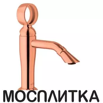 Смеситель для раковины Webert Opera OA830102980 с донным клапаном, розовое золото