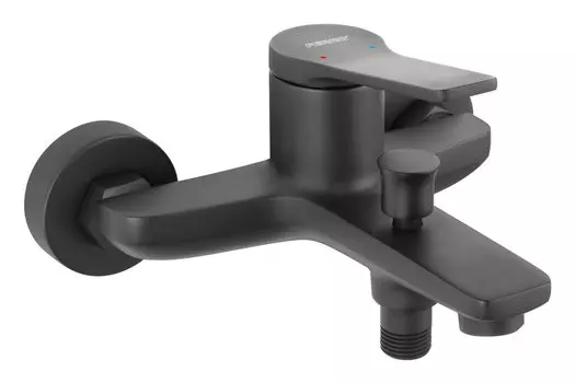 Смеситель для ванны Ferro Stratos Black без душевого комплекта BSC1BL, черный