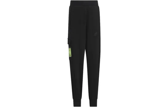 Детские трикотажные спортивные штаны Adidas, черный