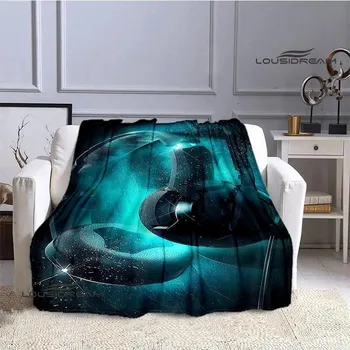 Одеяло с 3D принтом в виде гарнитуры, детское красивое теплое одеяло, фланелевое мягкое и удобное домашнее дорожное одеяло, подарок на день рождения 125x150cm