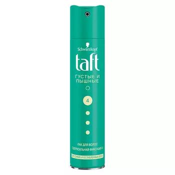 ТАФТ TAFT Лак для волос Густые и Пышные, для тонких и ослабленных волос, сверхсильная фиксация