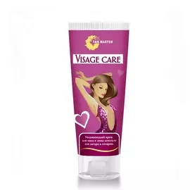 TAN MASTER Увлажняющий крем для лица и декольте для загара в солярии "Visage care"