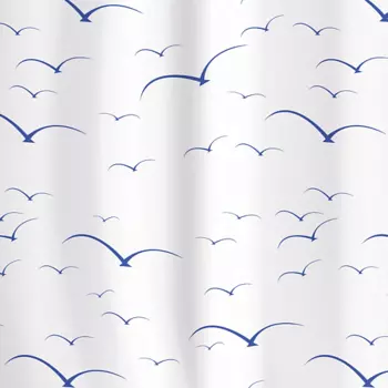 TATKRAFT Штора для ванной Tatkraft Seagulls 180*180 см
