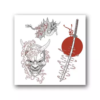 TATTS Переводная тату 10*10см (для взрослых и детей)
