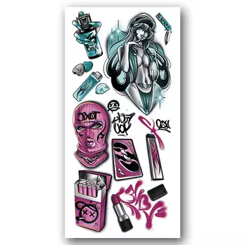 TATTS Переводная тату 10*21см (для взрослых и детей)
