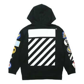 Толстовка detail long sleeves zipper black Off-White, черный