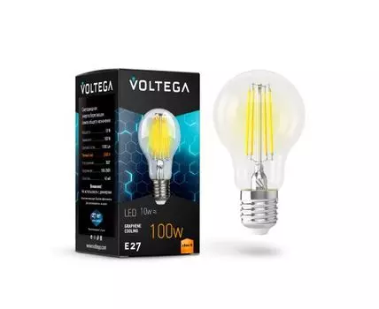 Лампа светодиодная Е27 10W (теплый свет)