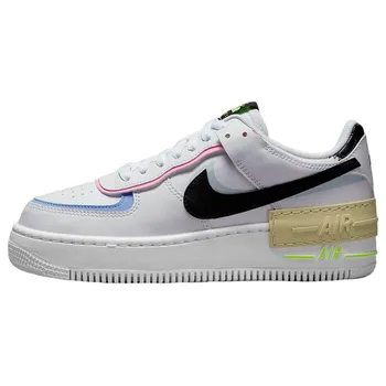Женские кроссовки Nike Air Force 1 Shadow White Black Pastel Team-Gold Pure-Platinum FJ0735-100 36.5