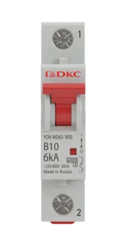 Автоматический выключатель модульный DKC MD63-1B10-10 1P 10А B 10kA, "YON"