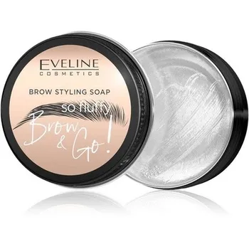 Мыло для укладки бровей Eveline Brow & Go с эффектом естественной пушистости, 25 г — новинка, Eveline Cosmetics
