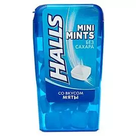Леденцы мятные Halls Mini Mints 12,5г