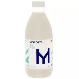 Молоко пастеризованное Братья Чебурашкины 3,6-4,6% 1л