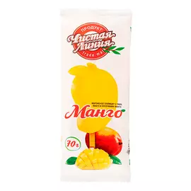Мороженное пломбир манго с кусочками фруктов чистая линия 70г