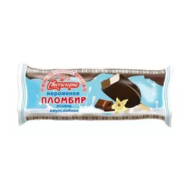 Мороженое пломбир двухслойный ваниль шоколад Свитлогорье 80г