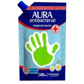 Мыло жидкое с антибактериальным эффектом ромашка Aura 500мл