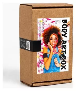 Набор декоративных гелей для волос, лица и тела Body ART BOX Holly Professional, 6 шт, 120 м