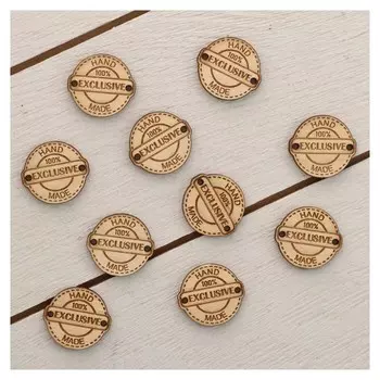 Набор бирок 10 шт, "Эксклюзив" круг, 2,4х2,2 см