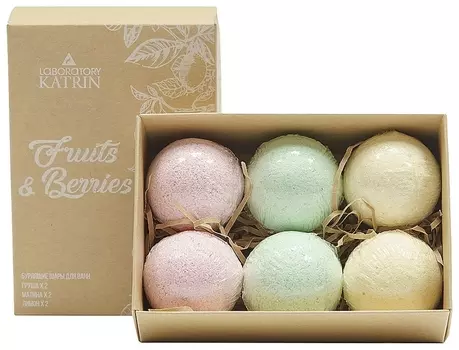 Набор бурлящих шаров для ванн Fruits&amp;berries