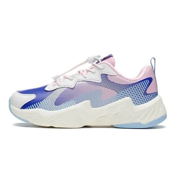 Li Ning Childrens Dark Night Elf 2.0 спортивная обувь детские кроссовки синие розовые YKCS120-12 33