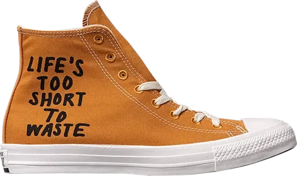 Кроссовки Converse Chuck Taylor All Star Hi Renew Lifes Too Short To Waste, коричневый