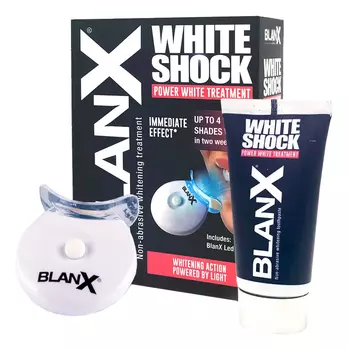 Зубная паста отбеливающий уход White Shock Treatment + с световым активатором Led Bit 50мл