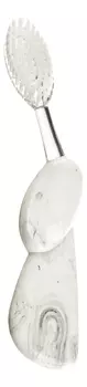 Зубная щетка для левшей со сменной головкой Toothbrush Big Brush White Marble BBL-01