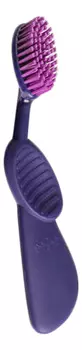 Зубная щетка для правшей с резиновой ручкой Toothbrush Flex Brush Purple SRB-063