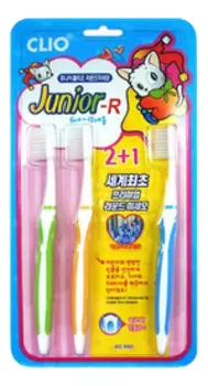 Зубная щетка Junior R 2+1 3шт