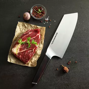 Нож «Накири» RAWMID Modern RMK-20, 20 см, ручка «Эбеновое дерево»