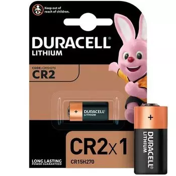 Батарейка Duracell CR2 3V литиевая, 1 шт., в блистере