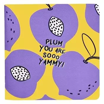 Блокнот Be Smart Fruits Слива, неливанонный, 40 листов, 170 х 170 мм