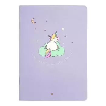 Блокнот Be Smart, коллекция Magic, фиолетовый, 32 листа, в клетку, 10,5 х 14 см