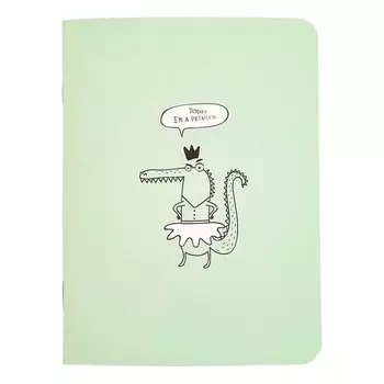 Блокнот Be Smart, коллекция Strange animals, Крокодил, в клетку, 32 листа, 10,5 х 14 см