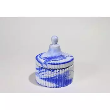 Аромасвеча 24 grams Petite Голубые водоросли, бело-синяя, 345 г