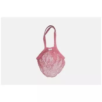 Авоська String Bag Long Handle с удлиненной ручкой, бледно-розовая