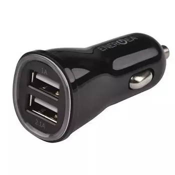 Автомобильное зарядное устройство EnergEA "Compact drive 2 USB Black 3.1 A"