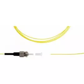 Пигтейл TELCORD ШОС-0.9-PT-ST/U-SM-1м-LSZH-YL ST/UPC, SM(G.652.D), 0.9мм, LSZH, 1м
