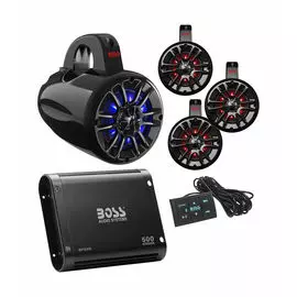 Морская аудиосистема на таргу BOSS BPS4B, MRWT40RGB.4 UNI4RGB