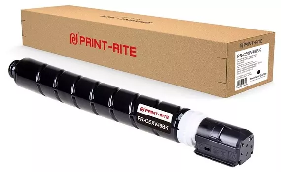 Картридж Print-Rite PR-CEXV49BK BLACK C-EXV49BK Black черный (36000стр.) для Canon IR C3320/C3320i/C3325i/C3330i/C3500/C3520i MFP/C3525i MFP/C3530i MF