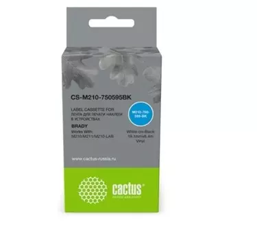 Картридж ленточный Cactus M210-750-595-BK для Brady M210/M211/M210-LAB