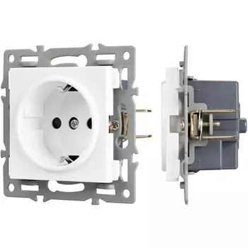 Механизм электрической розетки SCT-MEU1-PL-WH (250V, 16A) (Arlight) 043730
