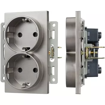 Механизм электрической розетки SCT-MEUD-PL-GR (250V, 16A) (Arlight) 043766