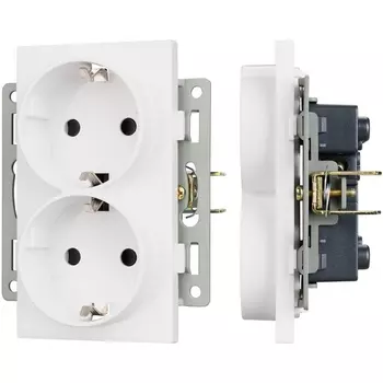 Механизм электрической розетки SCT-MEUD-PL-WH (250V, 16A) (Arlight) 043764