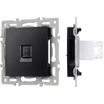Механизм компьютерной розетки SCT-MPC1-PL-BK (RJ-45, CAT6) (Arlight) 045334