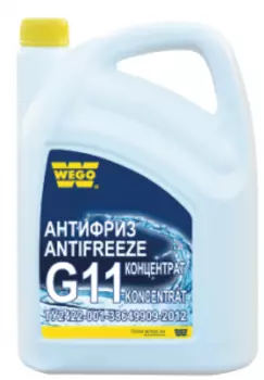 Антифриз концентрированный WEGO универсальный, антикоррозийный WEGO G11 Ultra blue концентрат Канистра 5 л.
