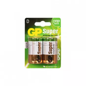 Батарейка GP D Super Alkaline блистер 2 шт GP13A2CR2